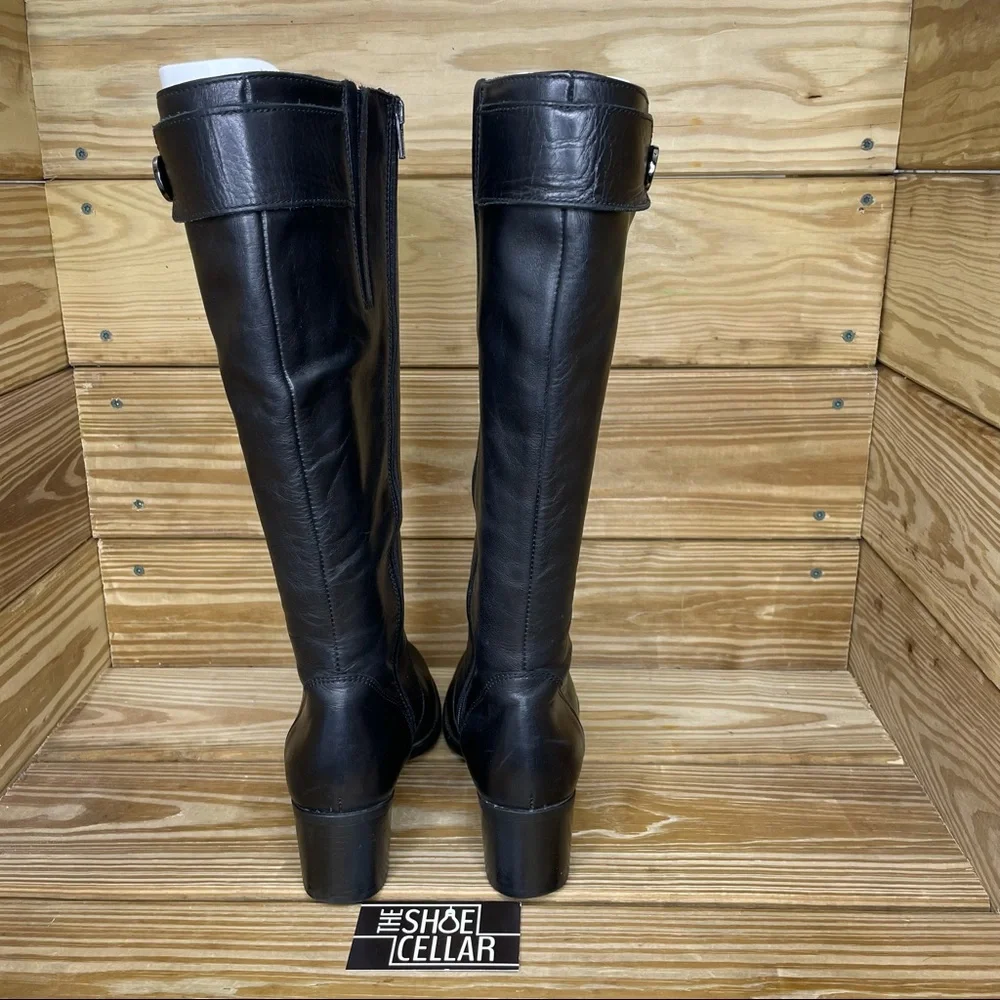 La Canadienne Women’s 9 Tall Heeled Boots Black Leather Fleece Lined Boots - Picture 6 of 10